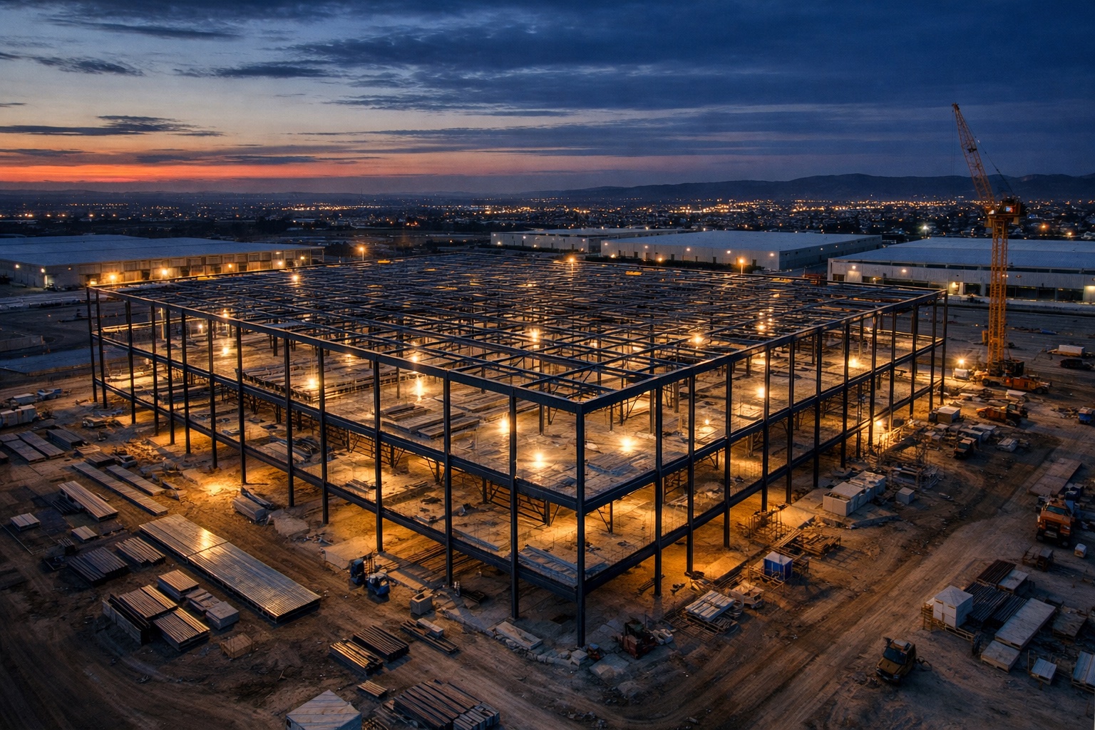 Large scale construction project