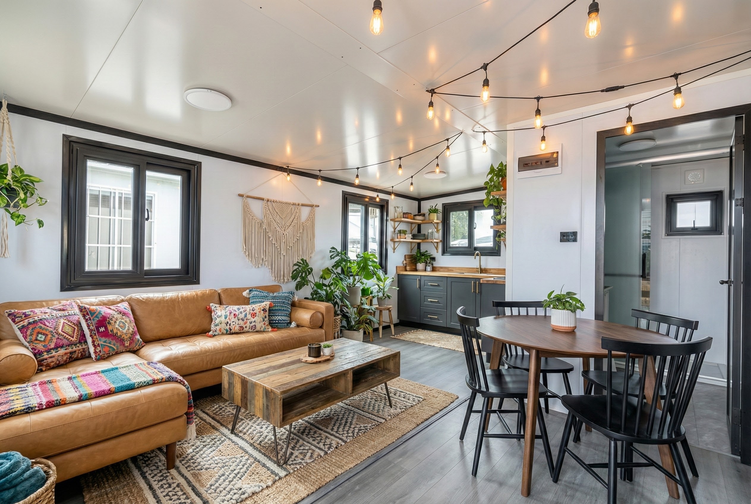 Container home living room